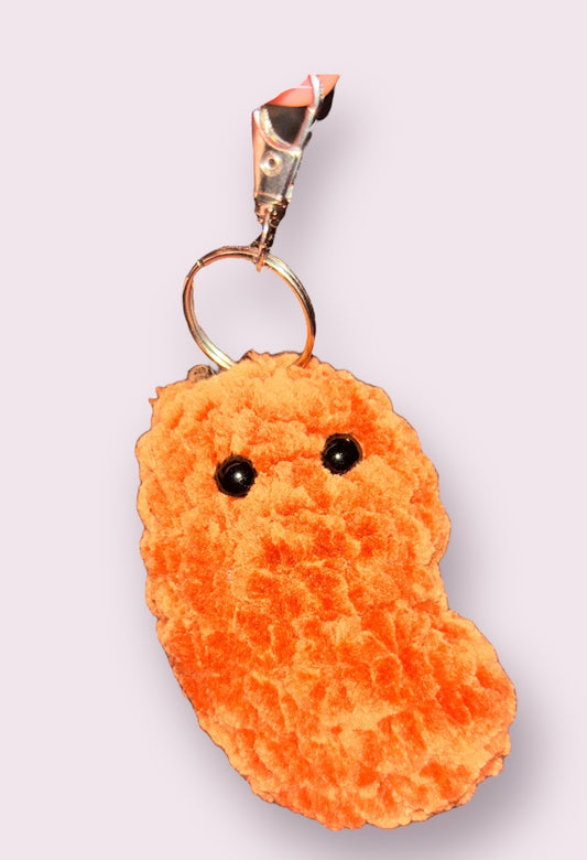 Chicken Nugget Amigurumi Plushie Keychain