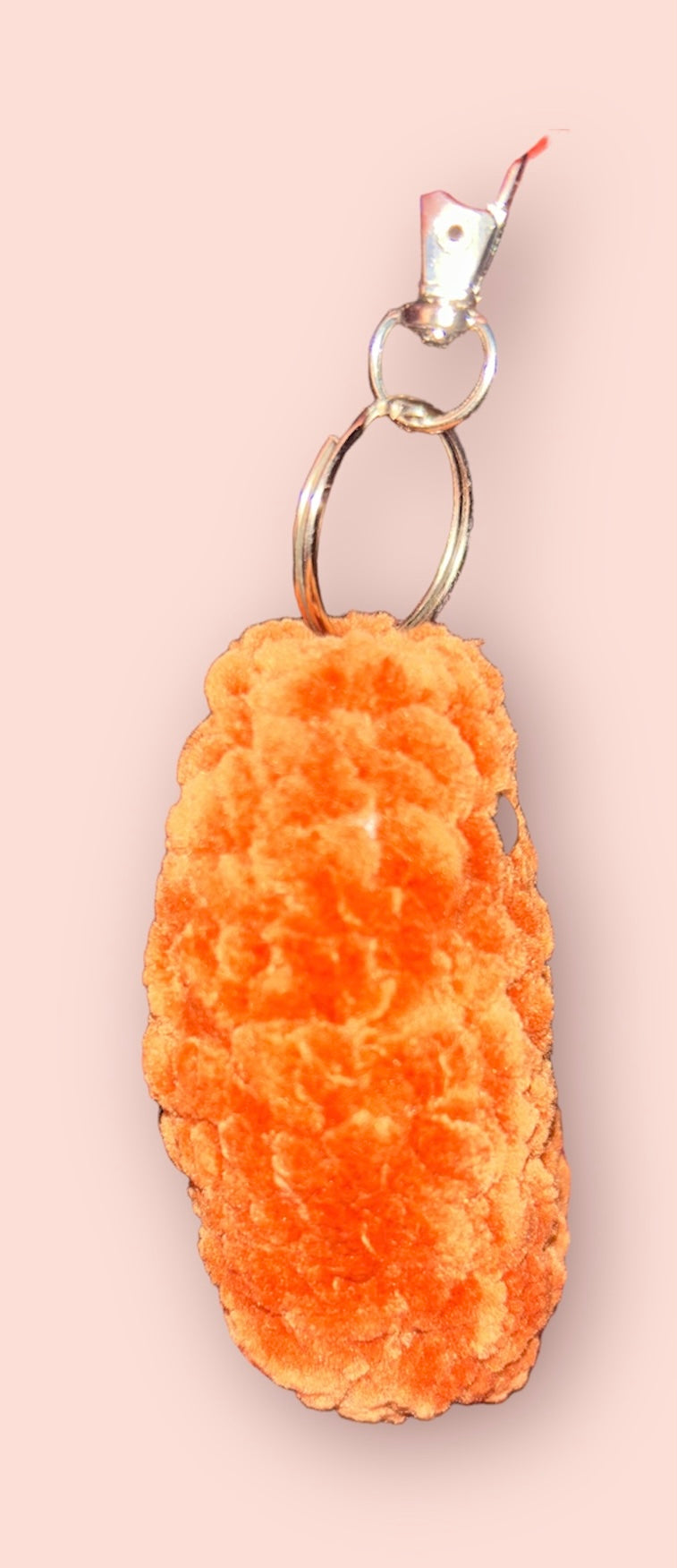 Chicken Nugget Amigurumi Plushie Keychain