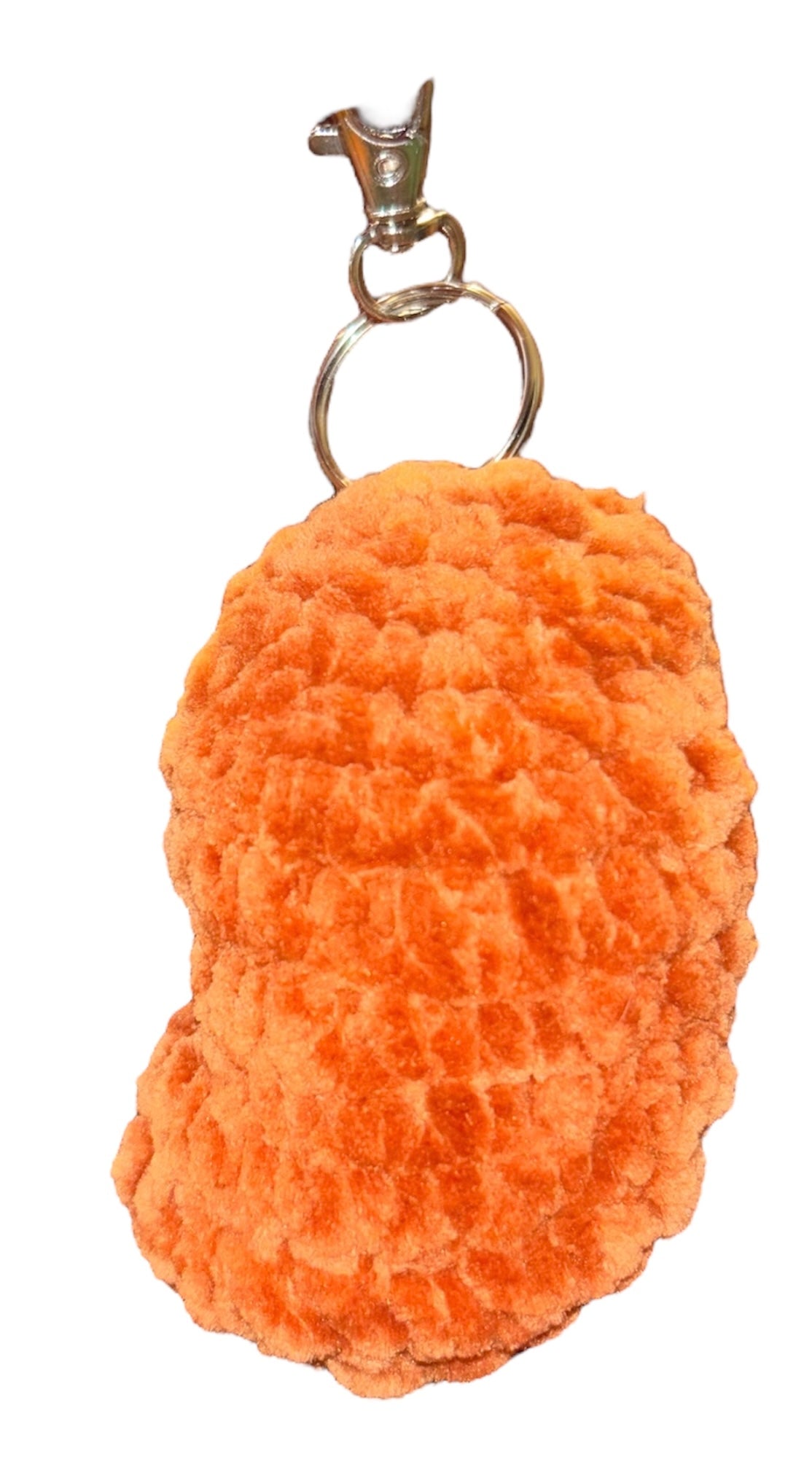 Chicken Nugget Amigurumi Plushie Keychain